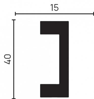 DD618(3м)/Молдинг (40х15x3000мм)/40шт.