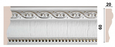 Молдинг (1М6-7В) (20 шт.) 60*20*2400