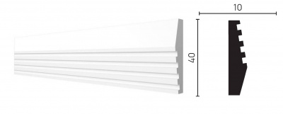 DD619/Молдинг (40x10x2000мм)/65шт.