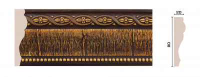 Молдинг (1М8-1В) (20шт.) 80*23*2400