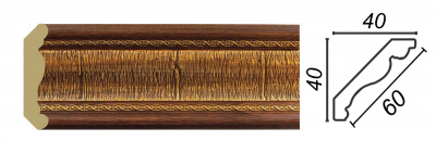 Карниз 1К6-2BG (20 шт.) 40*40*60*2400