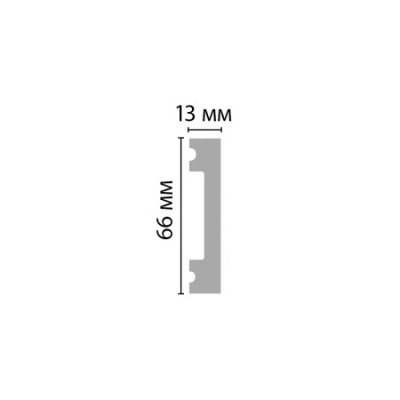 D157-1629G Плинтус напольный ДМ (66*13*2900мм) DECOMASTER