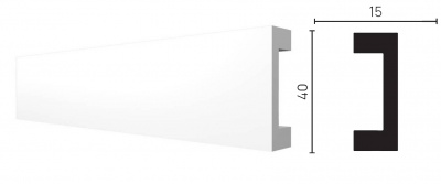 DD618/Молдинг (40x15x2000мм)/40шт.