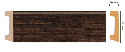 D234-966/15 Плинтус ДМ(58*16*2400 мм)