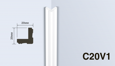 Угол C20V1 HI WOOD 20мм х 20мм х 2,0м V1/80шт