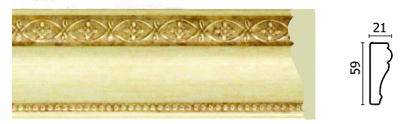 161-933 Молдинг 60х20х2400 мм (18шт)