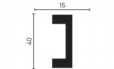 DD618/Молдинг (40x15x2000мм)/40шт.