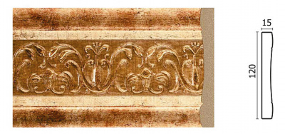 162-126 Молдинг ( 120х15х2400 мм)