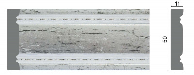Молдинг (1М5-S) (20 шт.) 50*11*2400