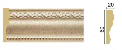 Молдинг (1М6-6В) (20 шт.) 60*20*2400